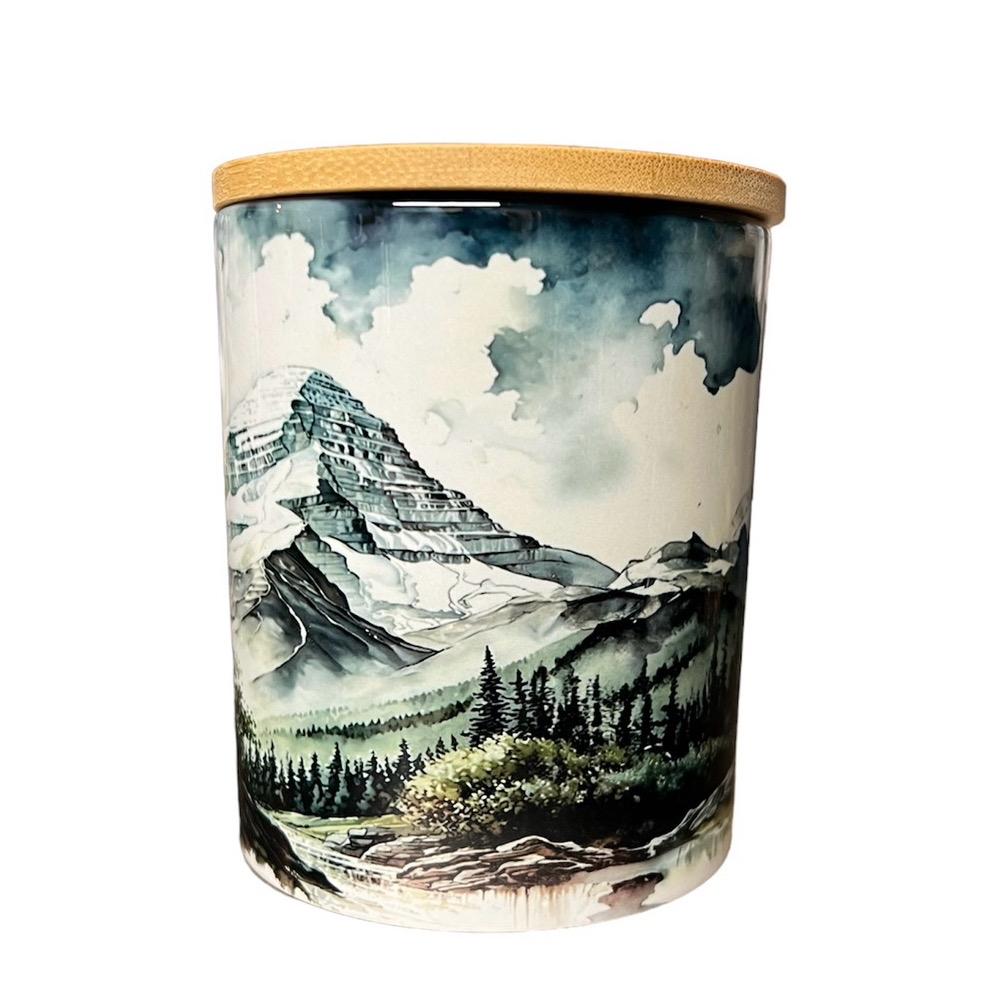 Mountains soy wac candle