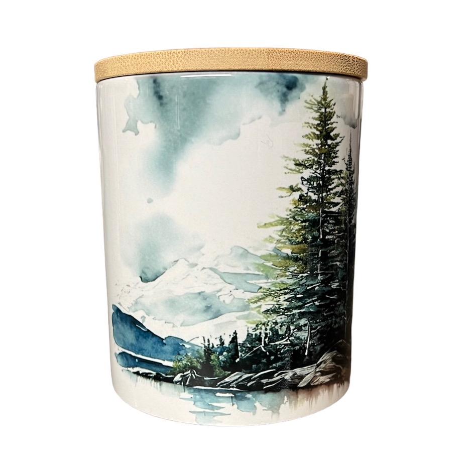 Mountains soy wac candle