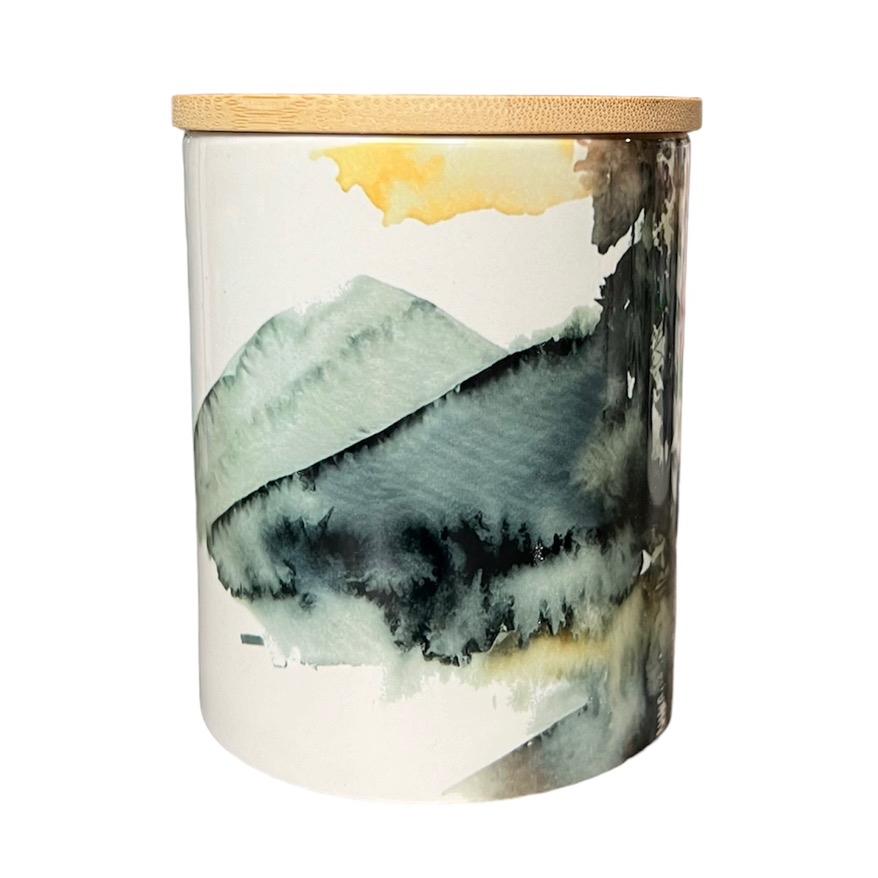 Bear in Mountain Forest soy wax candle
