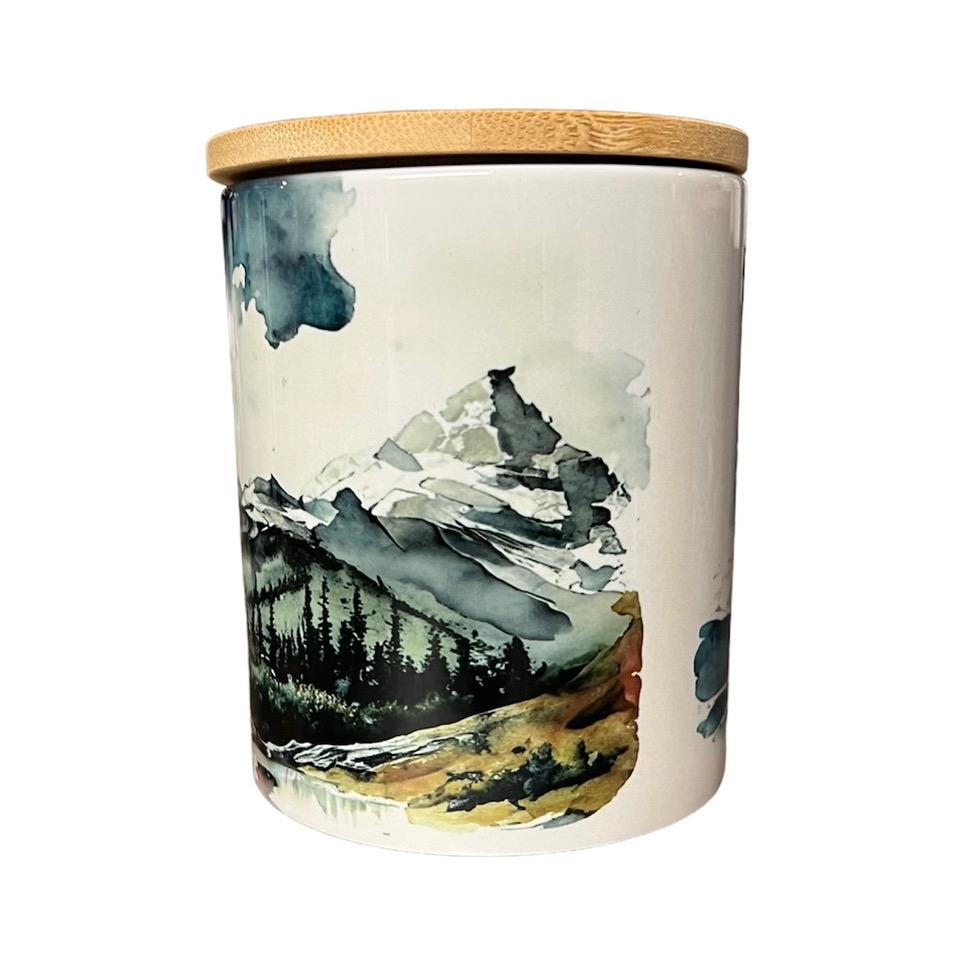 Mountains soy wac candle